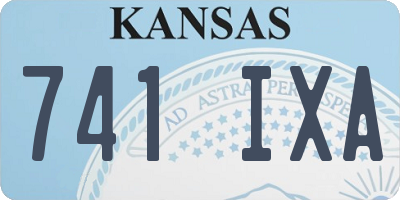 KS license plate 741IXA