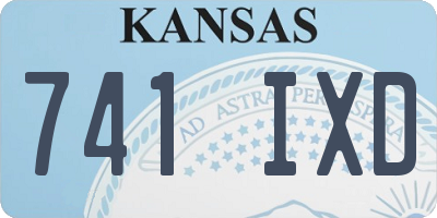 KS license plate 741IXD