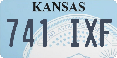KS license plate 741IXF