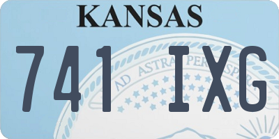 KS license plate 741IXG