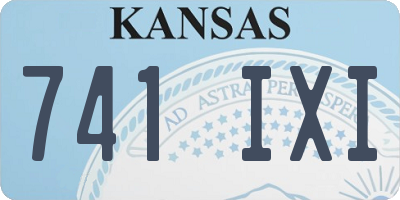 KS license plate 741IXI