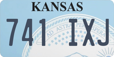 KS license plate 741IXJ