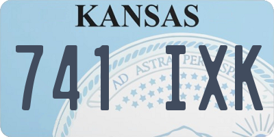 KS license plate 741IXK