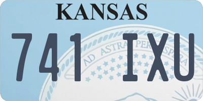 KS license plate 741IXU