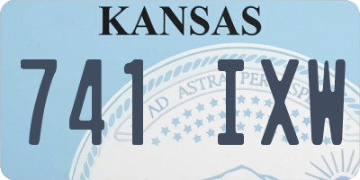 KS license plate 741IXW
