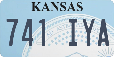 KS license plate 741IYA