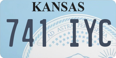 KS license plate 741IYC
