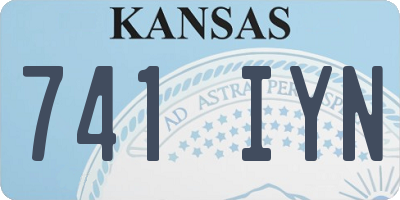 KS license plate 741IYN