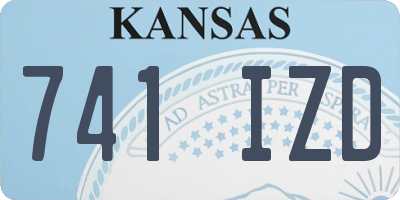 KS license plate 741IZD