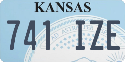 KS license plate 741IZE