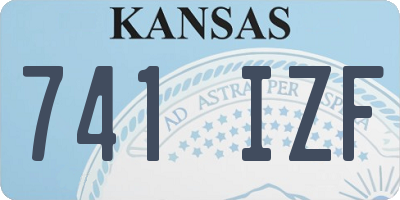 KS license plate 741IZF