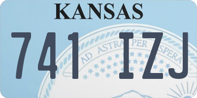KS license plate 741IZJ