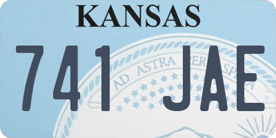KS license plate 741JAE
