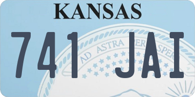 KS license plate 741JAI