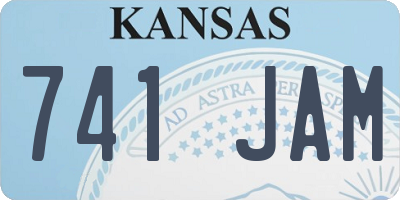 KS license plate 741JAM