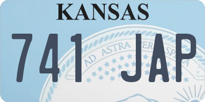 KS license plate 741JAP