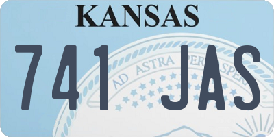KS license plate 741JAS