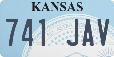 KS license plate 741JAV