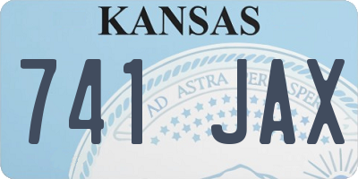 KS license plate 741JAX
