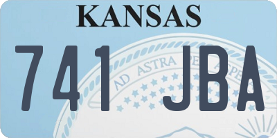 KS license plate 741JBA