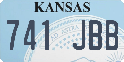 KS license plate 741JBB