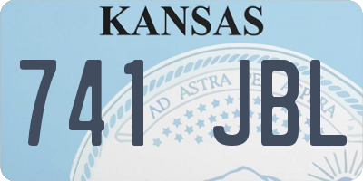 KS license plate 741JBL