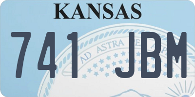 KS license plate 741JBM