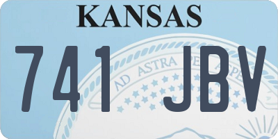 KS license plate 741JBV