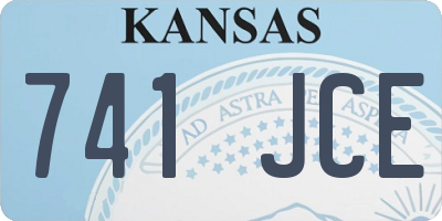 KS license plate 741JCE
