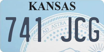 KS license plate 741JCG