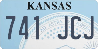 KS license plate 741JCJ