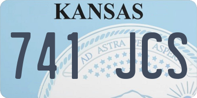 KS license plate 741JCS