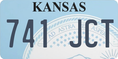 KS license plate 741JCT