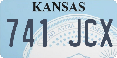 KS license plate 741JCX