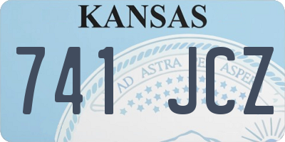 KS license plate 741JCZ