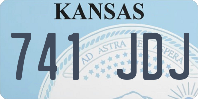 KS license plate 741JDJ