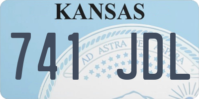 KS license plate 741JDL