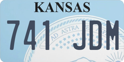 KS license plate 741JDM