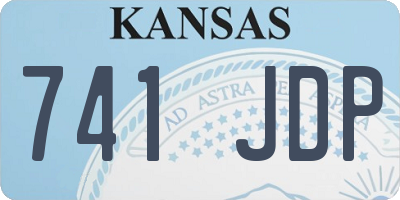 KS license plate 741JDP