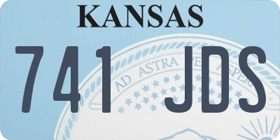 KS license plate 741JDS