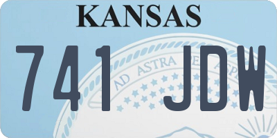 KS license plate 741JDW