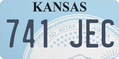 KS license plate 741JEC