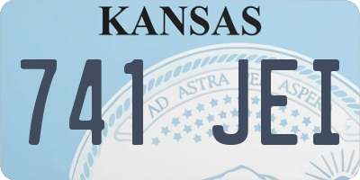 KS license plate 741JEI