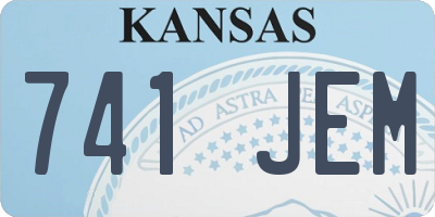 KS license plate 741JEM