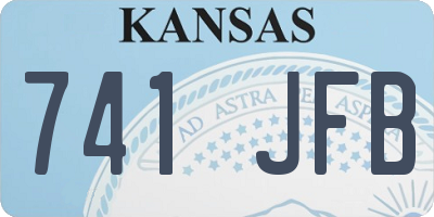 KS license plate 741JFB