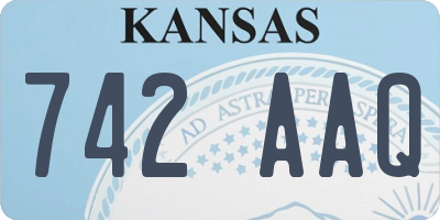 KS license plate 742AAQ