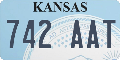 KS license plate 742AAT