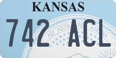 KS license plate 742ACL
