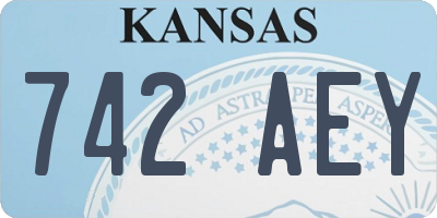 KS license plate 742AEY