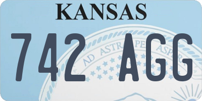 KS license plate 742AGG